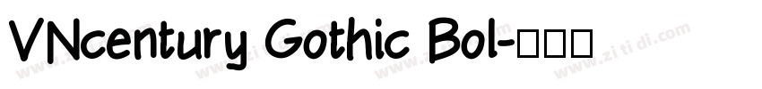 VNcentury Gothic Bol字体转换